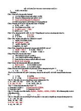Đề cương ôn thi học kì I môn Hóa học Lớp 11 - Năm học 2019-2020